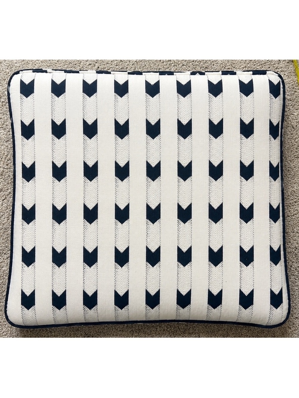 Black and White Pillow Cover 23 x 23 in - Picture 3 of 9